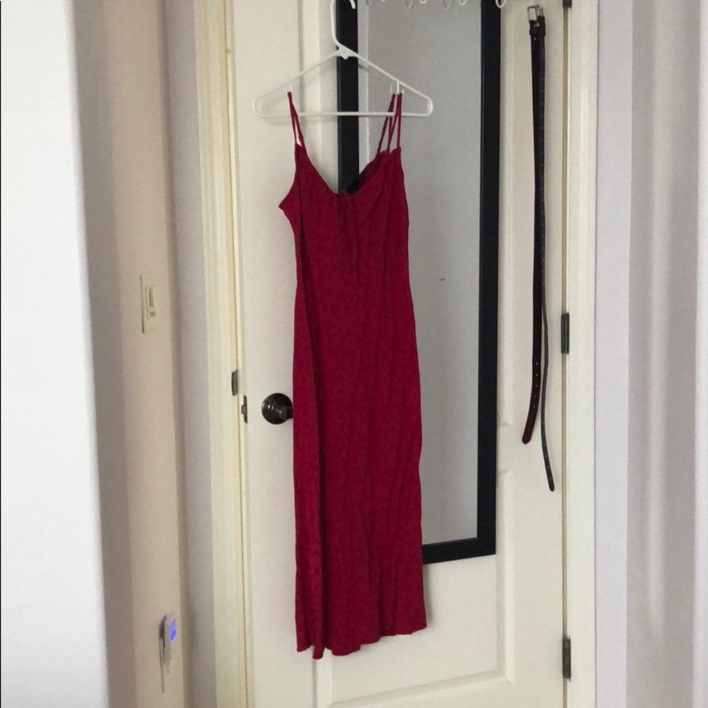 Fuchsia Midi Dress Forever 21